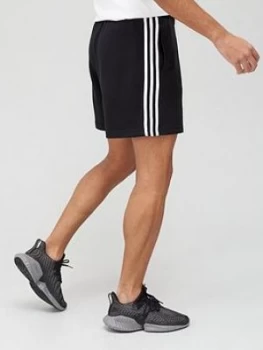 adidas 3-Stripe Chelsea Shorts - Black/White, Size 2XL, Men