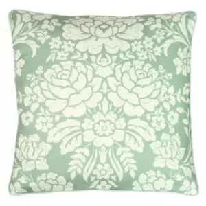 Melrose Floral Cushion Sage, Sage / 50 x 50cm / Polyester Filled