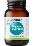 Viridian Organic Feverfew 60 Capsules