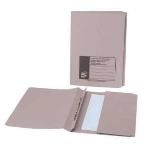 5 Star Foolscap Flat File With Pocket Recycled Manilla 285gsm Buff Pack of 25