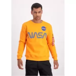 Alpha Industries NASA Reflective Crew Sweatshirt - Orange