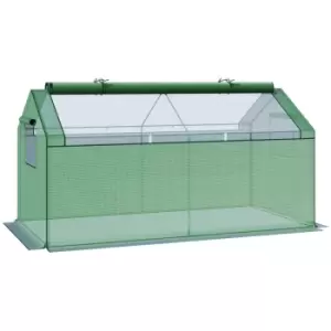 Outsunny Portable Greenhouse Outdoor Growhouse With 4 Windows For Plants - Green