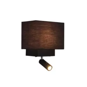 Aheloy Sconce Wall Lamp LED 3W 1x E27 Black