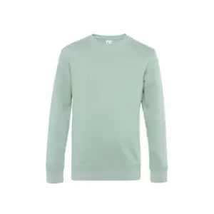 B&C Mens King Crew Neck Sweater (S) (Aqua Green)