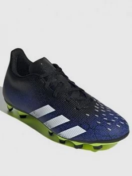 adidas Predator 20.4 Firm Ground Football Boots - Black/Yellow, Size 8.5, Men