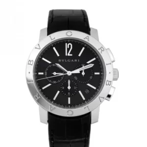 Bvlgari Chronograph Automatic Black Dial Mens Watch 102043