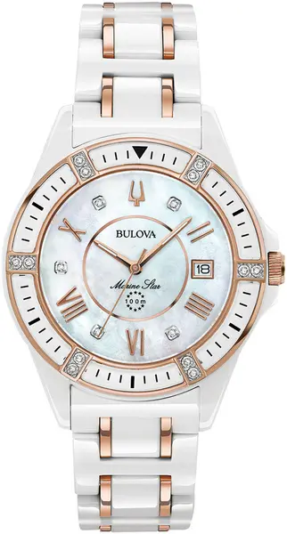 Bulova Watch Marine Star Ladies - White BUL-405