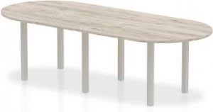 Trexus Boardroom Table 2400x1200x730mm Grey Oak Ref I003278