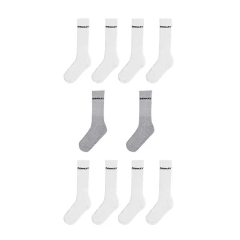 Donnay 10 Pack Quarter Socks Mens - White