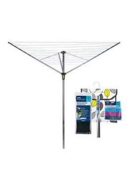 Minky Outdoor Rotary Airer With Accessories 35M 3 Arm