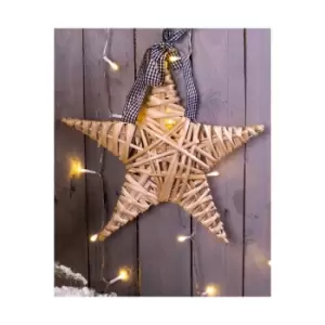 Natural Wicker Christmas Star