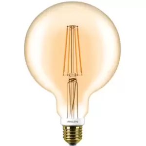 Philips CLA 7W LED ES E27 120mm Gold Globe Amber Warm White Dimmable - 57577200
