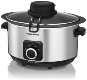 Morphy Richards 6.5L Sear, Stew and Stir Slow Cooker - Silver - 461010