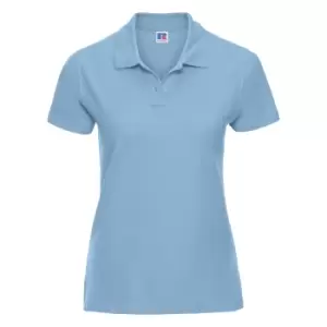Russell Europe Womens/Ladies Ultimate Classic Cotton Short Sleeve Polo Shirt (S) (Sky)