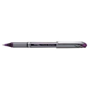 Pentel Energel Plus Medium Rollerball Pen 0.7mm Tip 0.35mm Line Violet Ref BL27-V Pack of 12