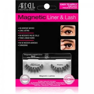 Ardell Magnetic Liner & Lash Cosmetic Set Wispies (for Eyelashes) type