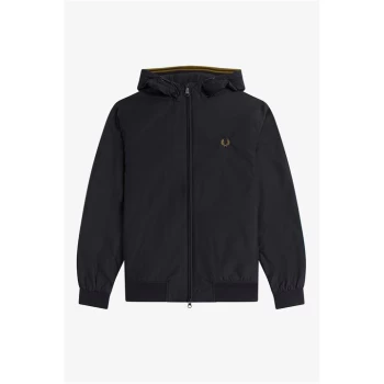 Fred Perry Hooded Brentham Jacket - Blue
