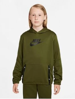 Boys, Nike NSW Unisex Pullover Hoodie Tracksuit Set - Green/Black , Green/Black, Size L