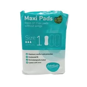 Interlude Maxi Pads Size 1 Pack 24 Pack of 10 6438B TSL26438