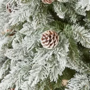 The Winter Workshop - 7ft Slim Snowy Grand Fir Artificial Christmas Tree