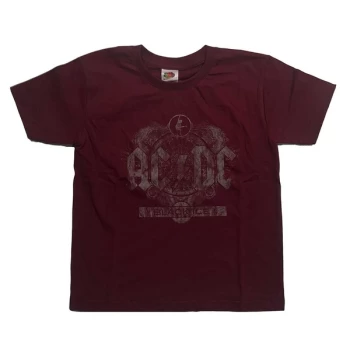 AC/DC - Black Ice Kids 7-8 Years T-Shirt - Red