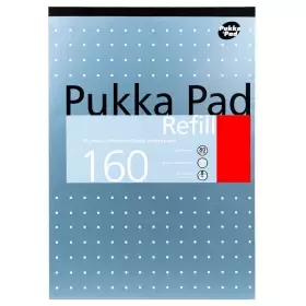 Pukka Pad 100795 A4 Ruled Headbound Refill Pad 160 Pages - Metallic (3 Pack)