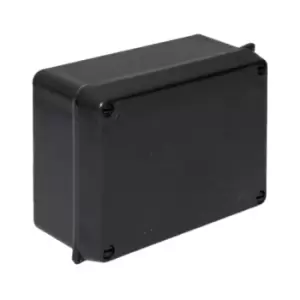 Wiska 817N 165 x 145 x 84mm IP65 Black Plastic Junction Box - 384870