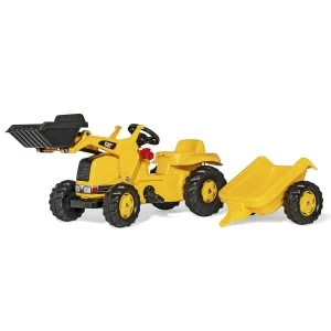 Caterpillar CAT Kids Tractor with Front Loader and Trailer