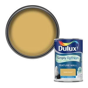 Dulux Simply Refresh Feature Wall Golden Sands Matt Emulsion Paint 1.25L