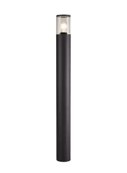90cm Bollard Post Lamp 1 x E27, IP54, Anthracite, Clear