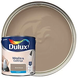 Dulux Walls & Ceilings Brave Ground Matt Emulsion Paint 2.5L