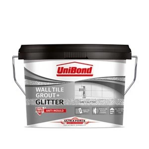UniBond Ultra force Ready mixed Grey glitter Tile Adhesive & grout 3.2kg