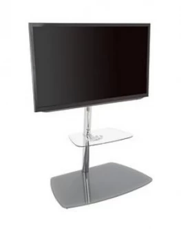 Avf Iseo 800 TV Unit - Chrome/Grey Glass - Fits Up To 70 Iinch Tv