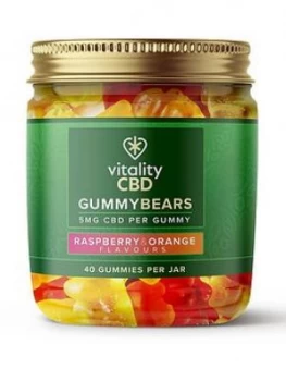 Vitality CBD Vitality CBD Gummy Bears Mixed Fruit Flavour 5mg, Multi, Women