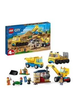 Lego City Construction Trucks & Wrecking Ball 60391