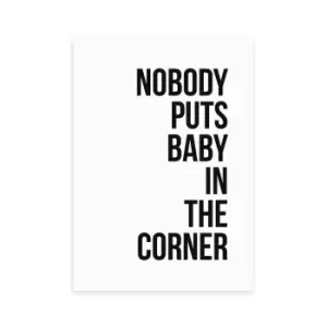 East End Prints Baby in the Corner Print Black/White