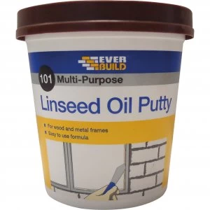 Everbuild Multi Purpose Linseed Oil Putty Brown 1000g