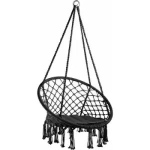 Hanging chair Jane - garden swing seat, hanging egg chair, garden swing chair - Black - black