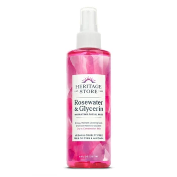Heritage Store Rosewater With Glycerin - 236ml (Case of 1)