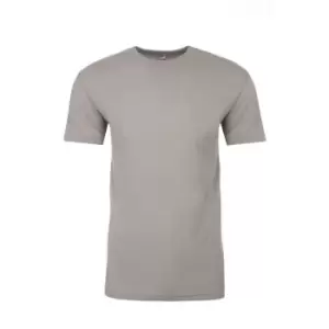 Next Level Adults Unisex Suede Feel Crew Neck T-Shirt (M) (Light Grey)