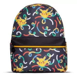 Pokemon Pikachu Sublimation All-Over Print Mini Backpack, Black...