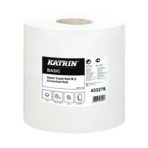 Katrin Basic Hand Towel Roll 2-Ply White (Pack of 6) 433276