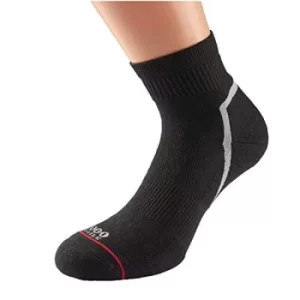 1000 Mile Active QTR Sock Ladies (Single) Black Medium