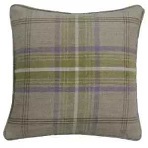 Aviemore Tartan Faux Wool Cushion Thistle Brown, Thistle Brown / 45 x 45cm / Polyester Filled
