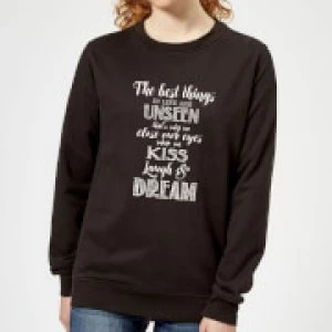 The Best Things In Life Womens Sweatshirt - Black - 5XL