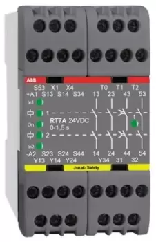 ABB 24 V dc Safety Relay - Single or Dual Channel With 5 Safety Contacts