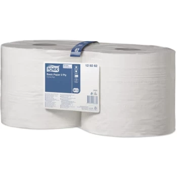 129262 Basic Paper 320 Combi Roll 2PLY White (PK2) - Tork