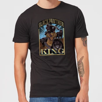 Marvel Black Panther Homage Mens T-Shirt - Black - 5XL