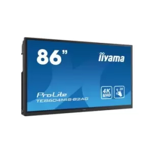 iiyama TE8604MIS-B2AG interactive whiteboard 2.18 m (86") 3840 x 2160 pixels Touch Screen Black HDMI