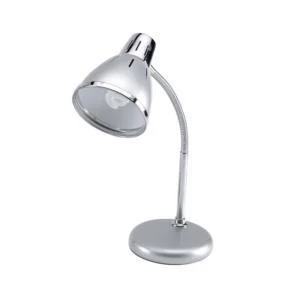 Original Unilux Retro 12W Fluorescent Desk Lamp Silver